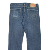 LEVI'S 505 Jeans Mens Blue Regular Straight Stone Wash W34 L30