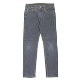 LEVI'S 502 Jeans Mens Grey Regular Tapered W28 L27