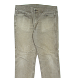 LEVI'S 511 Jeans Mens Green Slim Straight Stone Wash W33 L30