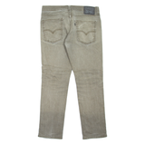 LEVI'S 511 Jeans Mens Green Slim Straight Stone Wash W33 L30