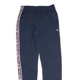CHAMPION Mesh Lined Womens Track Pants Blue Tapered XS W26 L30
