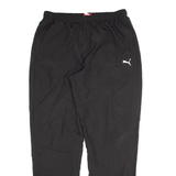 PUMA Mesh Lined Womens Joggers Black Tapered L W38 L29