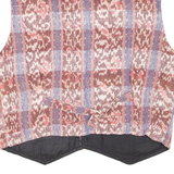 Womens Blazer Waistcoat Pink Crazy Pattern L