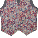 ART OF SILK Mens Blazer Waistcoat Black Silk S