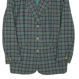Womens Blazer Coat Green Check XL