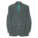Womens Blazer Coat Green Check XL