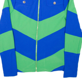 KAREN MILLEN Womens Jacket Blue Striped UK 14