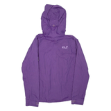 JACK WOLFSKIN Womens Rain Jacket Purple Hooded S