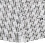 DICKIES Mens Workwear Shorts White Check 2XL W40