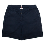 TOMMY HILFIGER Womens Workwear Shorts Blue UK 14 W36