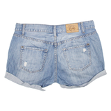 FISHBONE Womens Denim Shorts Blue L W34