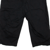 LEE Womens Pedal Pushers Shorts Black Relaxed XL W36