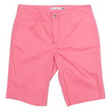 LEE Mid Rise Womens Jorts Shorts Pink M W32