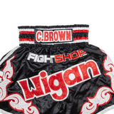 FIGHT SHOP C.brown Mens Sports Shorts Black XS W26