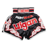 FIGHT SHOP C.brown Mens Sports Shorts Black XS W26