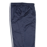ADIDAS Mens Track Pants Blue Tapered L W32 L30