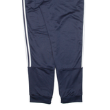 ADIDAS Mens Track Pants Blue Tapered L W32 L30