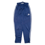 ADIDAS Womens Track Pants Blue Tapered S W22 L28