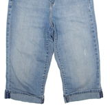 LEVI'S 512 Womens Pedal Pushers Shorts Blue Slim M W30