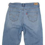 LEVI'S 512 Womens Pedal Pushers Shorts Blue Slim M W30