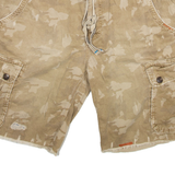 TRUE RELIGION Mens Cargo Shorts Brown Camouflage S W40