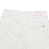 TOMMY HILFIGER Womens Denim Shorts White S W27