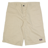 DICKIES Mens Workwear Shorts Beige L W38