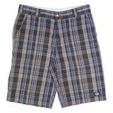 DICKIES Chino Mens Workwear Shorts Black Check M W34