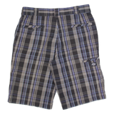 DICKIES Chino Mens Workwear Shorts Black Check M W34