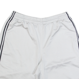 REEBOK Mens Sports Shorts Silver Relaxed M W28
