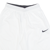 NIKE Dri-Fit Mens Sports Shorts White Relaxed S W24