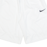 NIKE Dri-Fit Mens Sports Shorts White Relaxed S W24