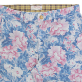 ED HARDY Mens Chino Shorts Blue Slim Floral M W32