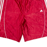 ADIDAS Mens Sports Shorts Red Relaxed L W32