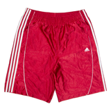 ADIDAS Mens Sports Shorts Red Relaxed L W32