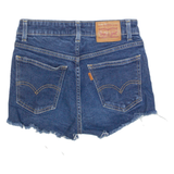 LEVI'S 721 High Rise Womens Denim Shorts Blue XS W24