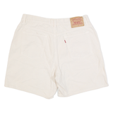 LEVI'S Womens Denim Shorts Cream 90s M W32