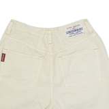 UNIONBAY Womens Denim Shorts Cream S W26