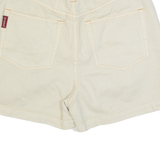 UNIONBAY Womens Denim Shorts Cream S W26