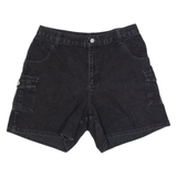 FADED GLORY Cargo Womens Denim Shorts Black M W30