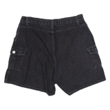 FADED GLORY Cargo Womens Denim Shorts Black M W30