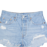 LEVI'S 501 Womens Denim Shorts Blue S W28
