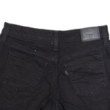 LEVI'S Womens Denim Shorts Black S W28