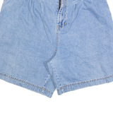 NORTHWEST BLUE Womens Denim Shorts Blue 90s M W30