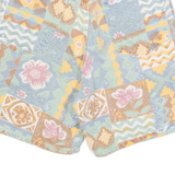 BILL BLASS Womens Denim Shorts Blue 90s Crazy Pattern XS W24