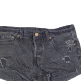 LEVI'S 501 Womens Denim Shorts Black M W30