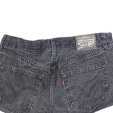 LEVI'S 501 Womens Denim Shorts Black M W30