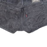 LEVI'S 501 Womens Denim Shorts Black M W30