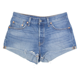 LEVI'S 501 Womens Denim Shorts Blue S W28