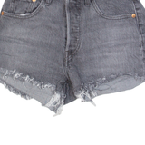 LEVI'S 501 BIG E Womens Denim Shorts Black XS W24
